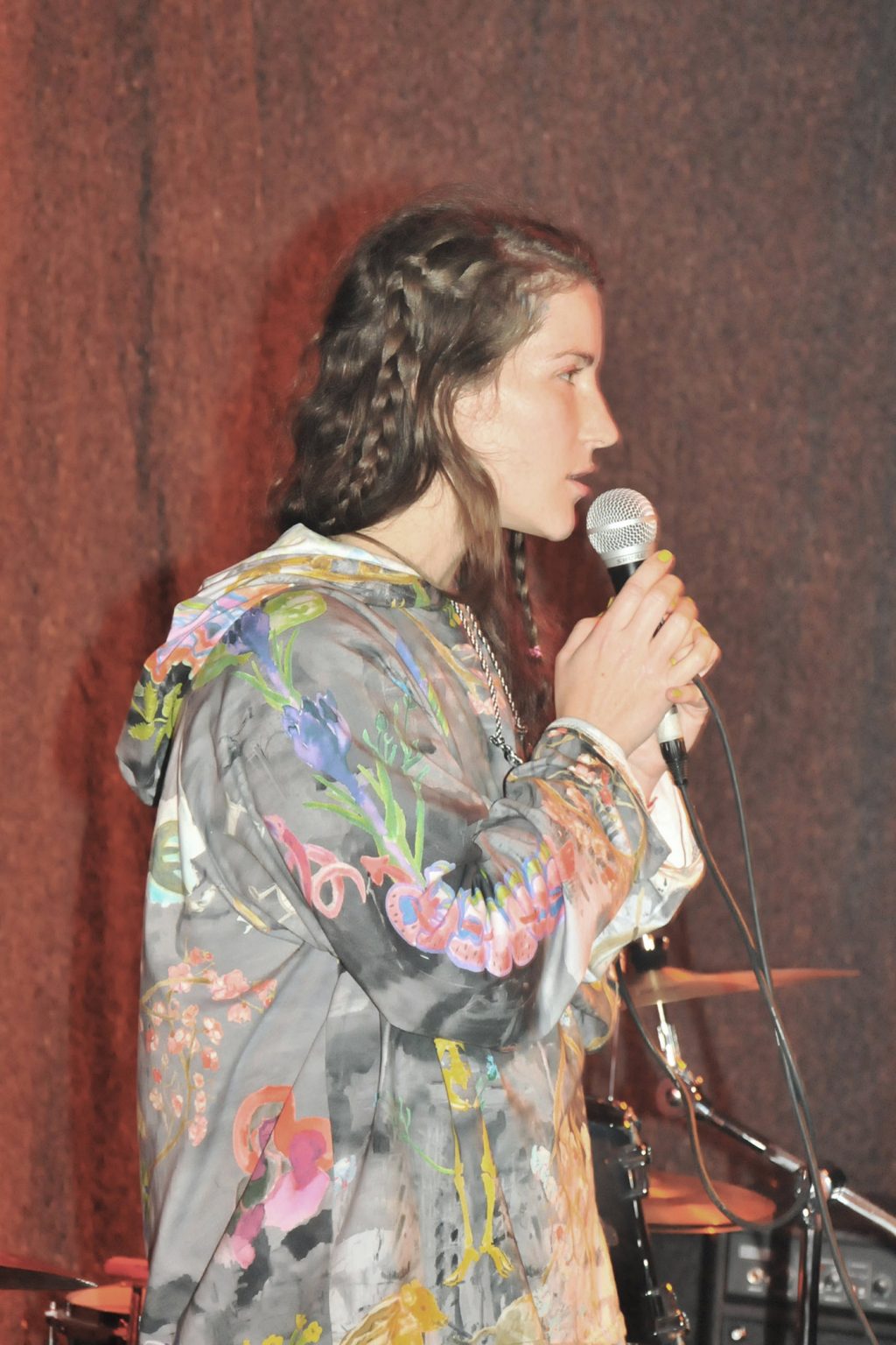 Unfair - Kateřina konarovská, me performing in my textile with bjorn barendse at itchy tongue, 2019