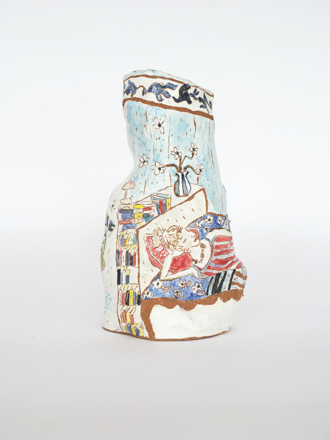 Unfair - Florentijn de boer, pile of books 1, 25 x 15 cm, 2024, glazed ceramics