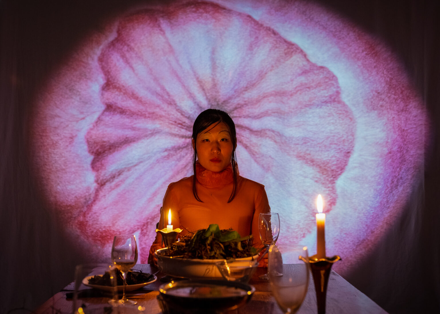 Unfair - 2024 _lewd banquet_ installation shot at jan van eyck open studios