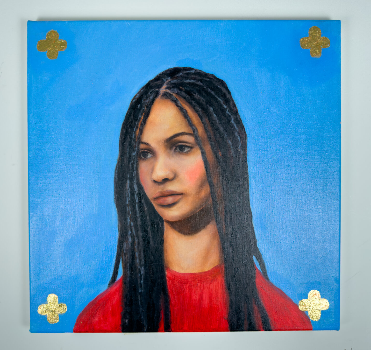 Unfair - Faria_van creij-callender_foboeka - 50 cm x 50 cm, oil on linen_2025