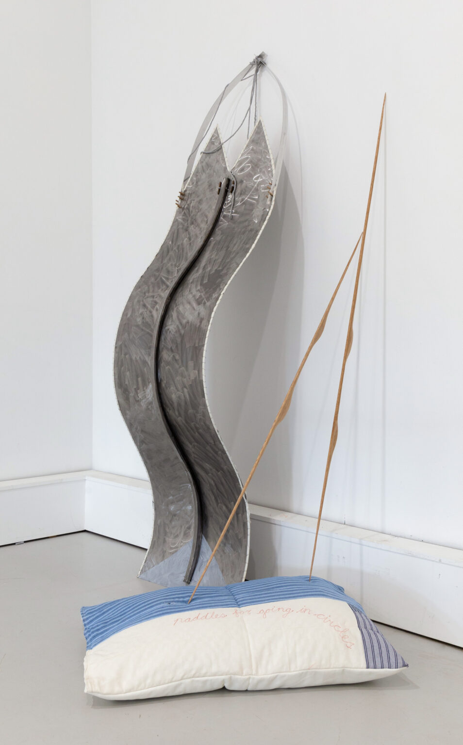 Unfair - Room of bornafar (first raft & wooden pins), 2024-2025 installation view