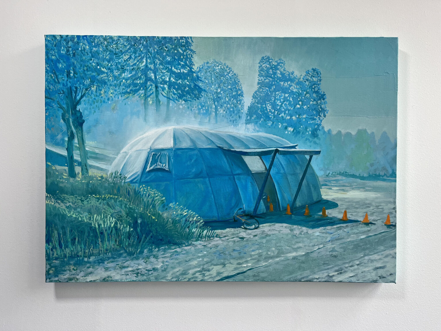 Unfair - The hut i - 2026 - 110x80 - oil paint